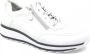 Durea 6263 685 9788 Witte sneakers met rits wijdte H - Thumbnail 1