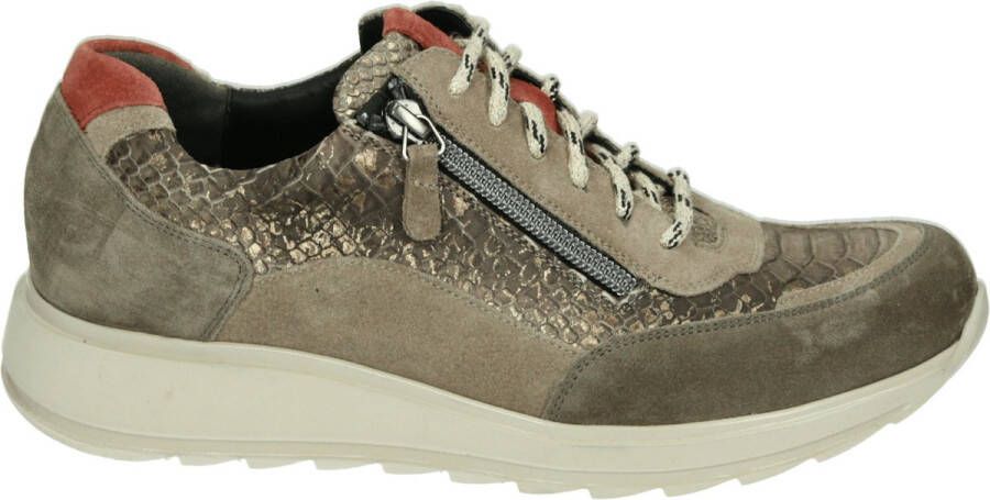 Durea 6263 H Volwassenen Lage sneakersDames sneakers Taupe