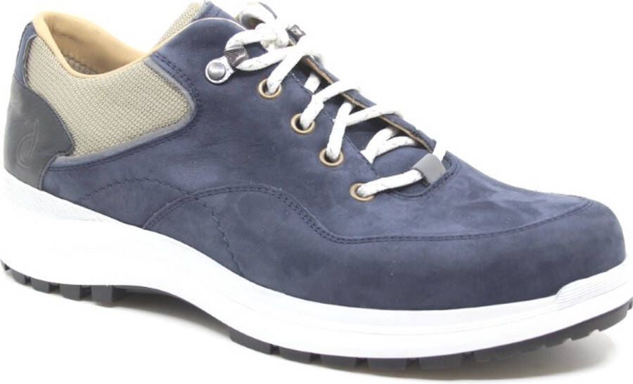 Durea 6266 675 9737 Blauwe wandel veterschoenen wijdte H