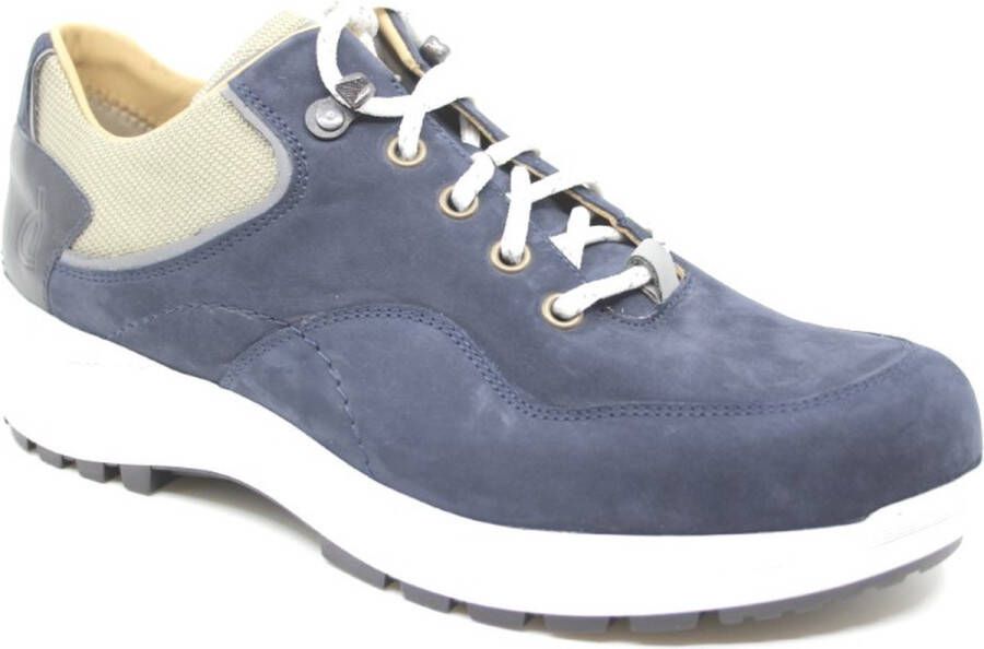 Durea 6266 675 9737 Blauwe wandel veterschoenen wijdte H