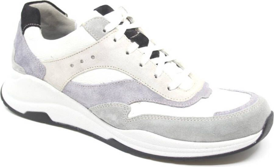 Durea 6267 682 9710 Wit combi sneaker wijdte E