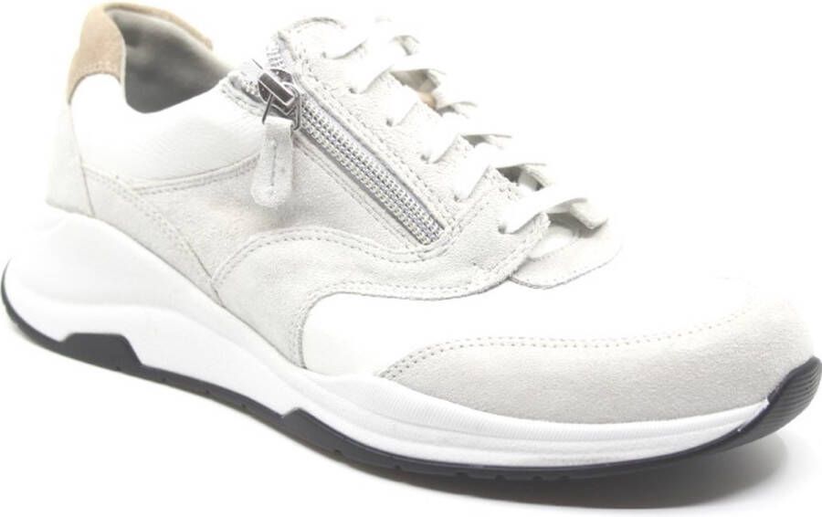 Durea 6268 685 9733 Wit combi sneaker wijdte H