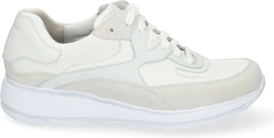 Durea 6272 H Volwassenen Lage sneakersDames sneakers Wit beige