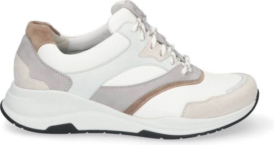 Durea 6273 688K Wit Beige K-Wijdte Veterschoenen