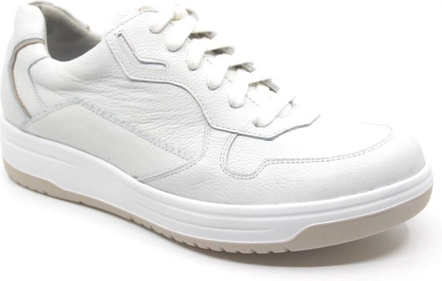 Durea 6275 685 0386 Witte dames sneaker wijdte H