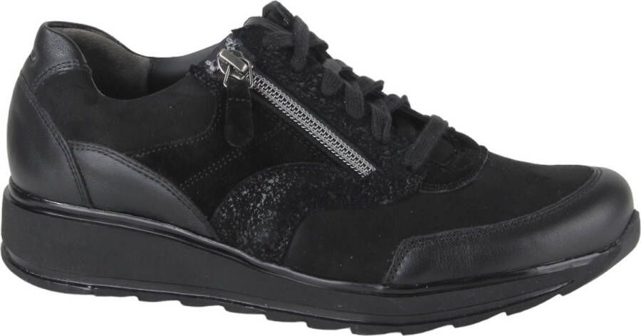 Durea 6279 685 1141 Black H-wijdte Veterschoenen