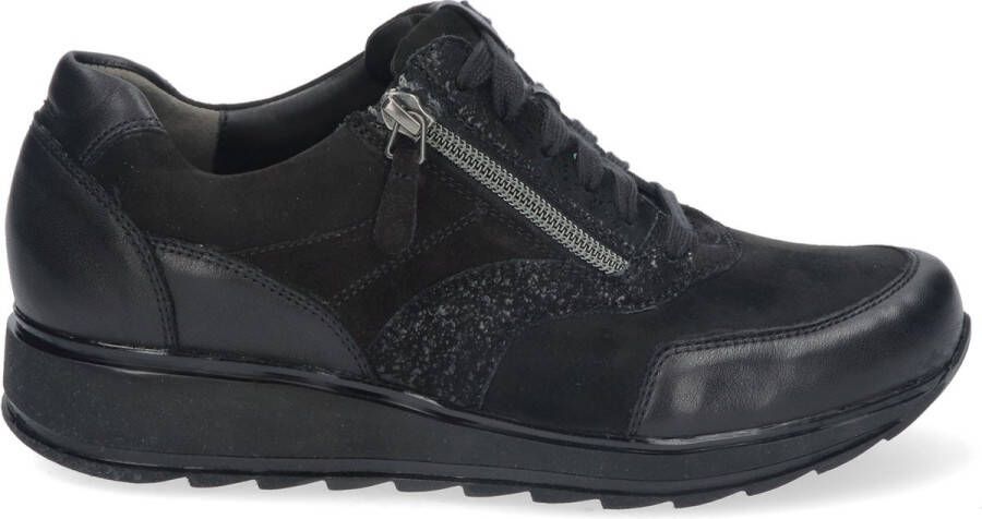 Durea 6279 685 1141 Black H-wijdte Veterschoenen