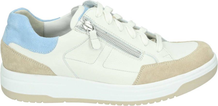 Durea 6281 H Volwassenen Lage sneakersDames sneakers Wit beige