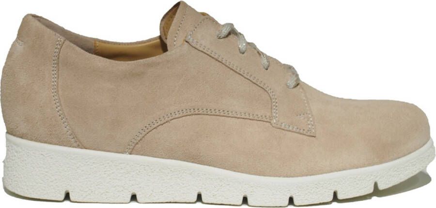 Durea 6293 095 0219 Beige H-Wijdte Veterschoenen