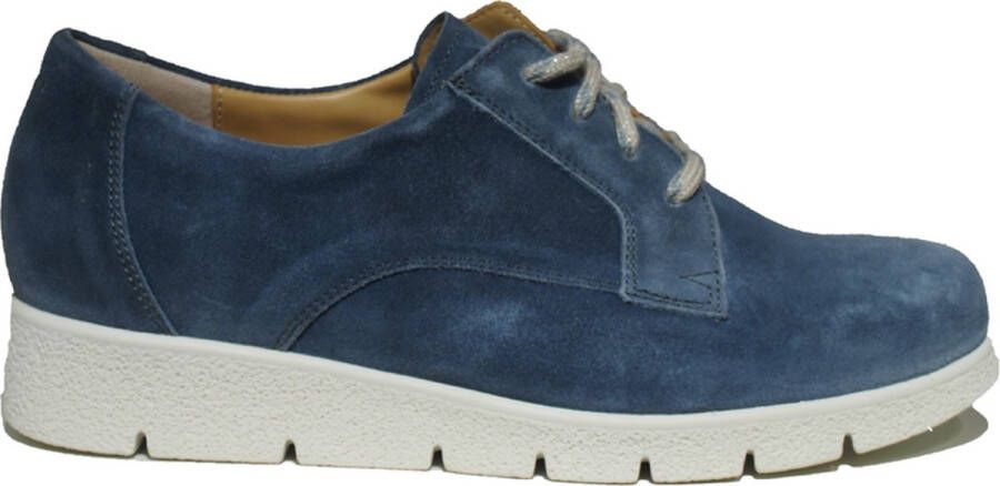 Durea 6293 098 0864 Blauw K-Wijdte Veterschoenen