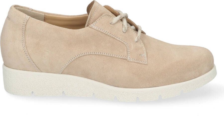 Durea 6293 092 0219 Beige E-Wijdte Veterschoenen