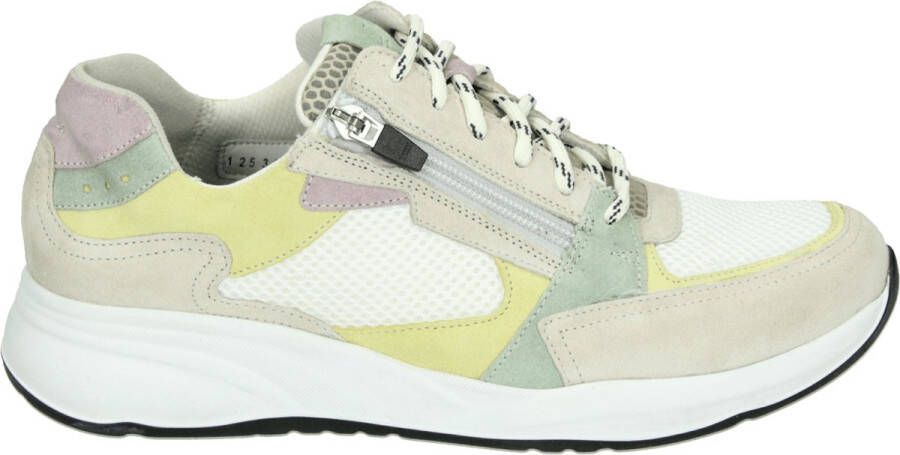 Durea 6295 H Lage sneakersDames sneakers Wit beige - Foto 1