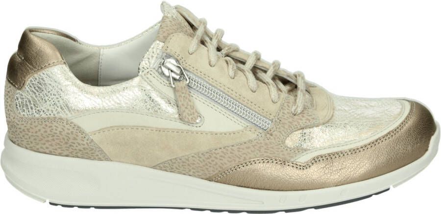 Durea 6306 H GO Lage sneakersDames sneakers Wit beige