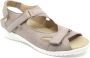 Durea 7419 215 0827 Beige smalle dames sandalen wijdte E - Thumbnail 1