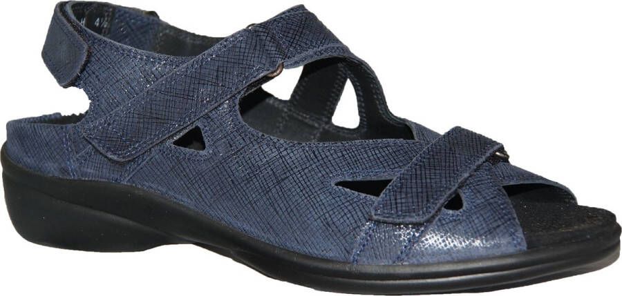 Durea 7258 H Volwassenen Platte sandalenDames Sandalen Blauw