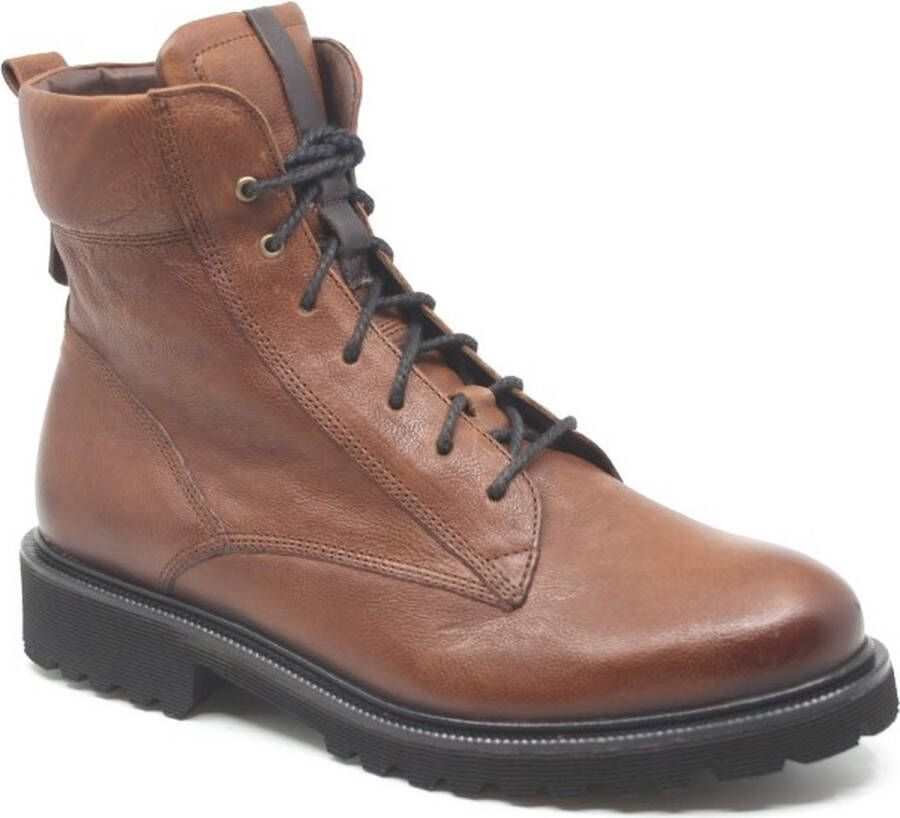 Durea 9722 188 7359 Cognacbruine veterboots wijdte K - Foto 1