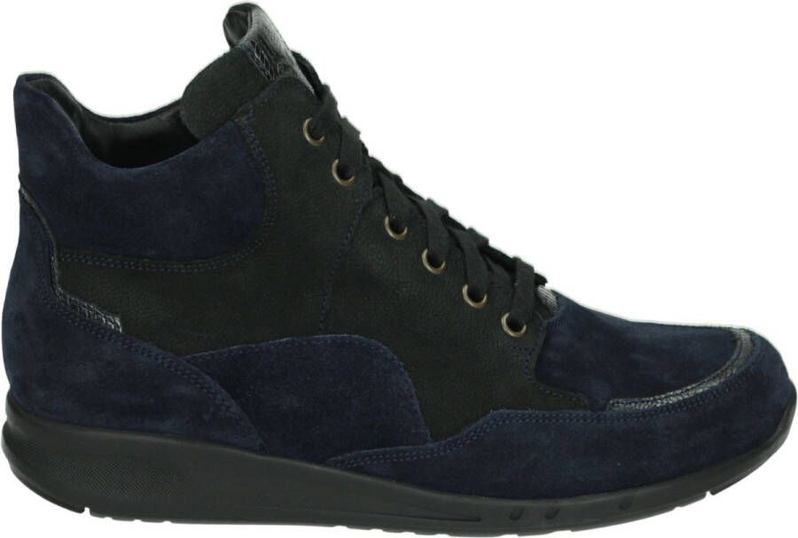 Durea 9735 H Volwassenen VeterlaarzenHoge sneakersDames veterschoenenHalf-hoge schoenen Blauw