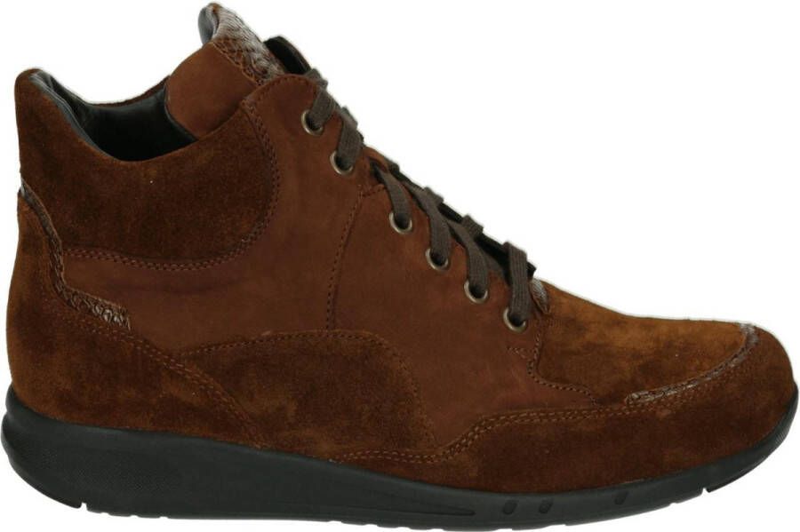 Durea 9735 H Volwassenen VeterlaarzenHoge sneakersDames veterschoenenHalf-hoge schoenen Cognac - Foto 1