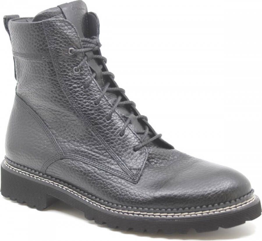 Durea 9741 185 9897 Zwarte veterboots wijdte H