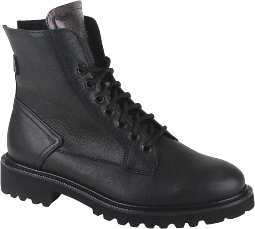 Durea 9769 K Hoge sneakersVeterbootsDames veterschoenenDames sneakersHalf-hoge schoenen Zwart