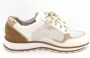 Durea -Dames Sneaker 6262-685-9497 Beige wit Wijdte H ½ ( 40) - Thumbnail 4