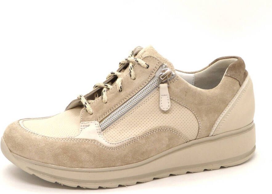 Durea Dames Sneaker 6262-688-0479 Beige Combi Wijdte K (38.5)