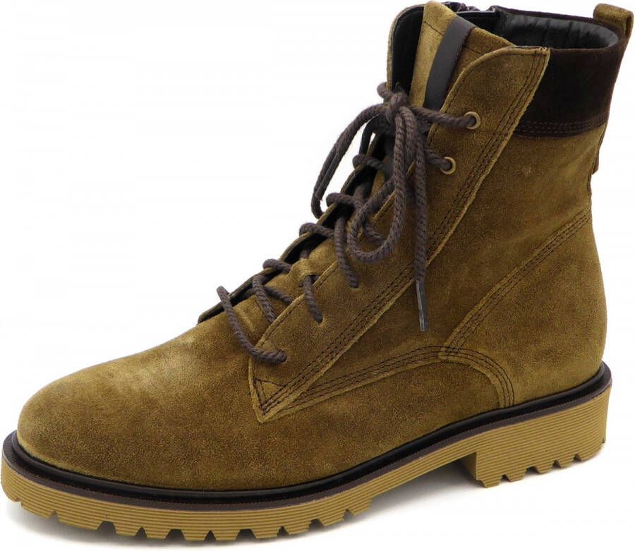 Durea Dames Veterboot 9741-184-9300 Lichtbruin Wijdte G