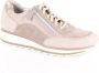 Durea 6263 684 9679 Beige combi sneaker met rits wijdte G - Thumbnail 1