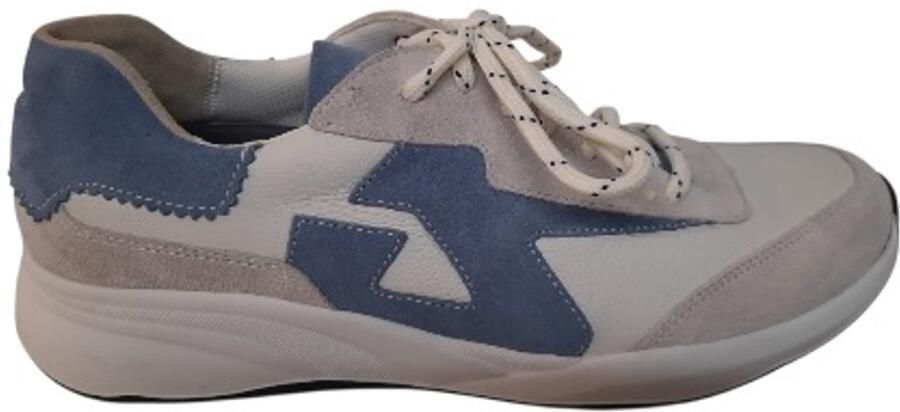 Durea Sneaker 6318 608 2077 Taupe Wit Zilver Wijdte K