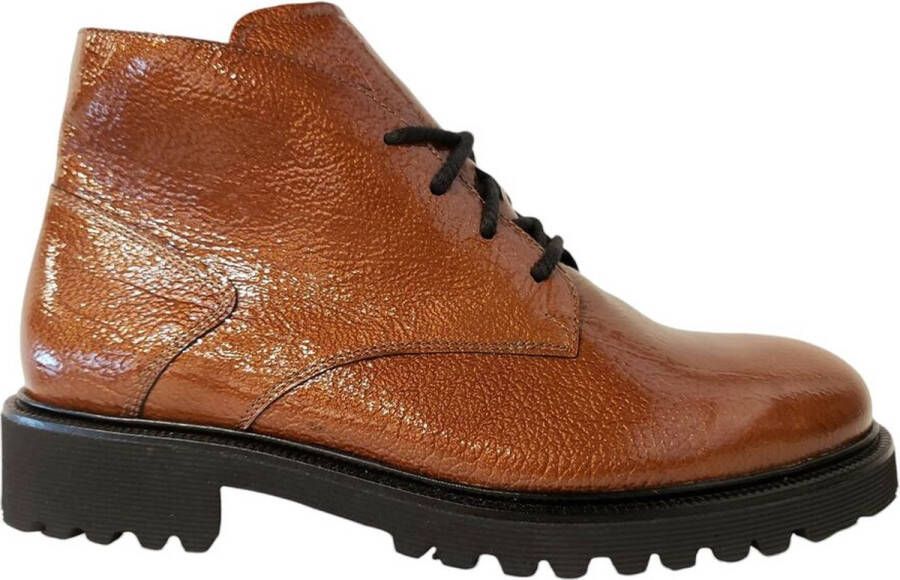 Durea Korte Veterboot 9797 185 1277 Cognac Lak