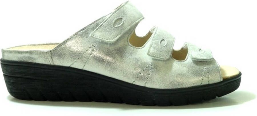 Durea Slippers 7369 047 6683 J Grijs Metallic