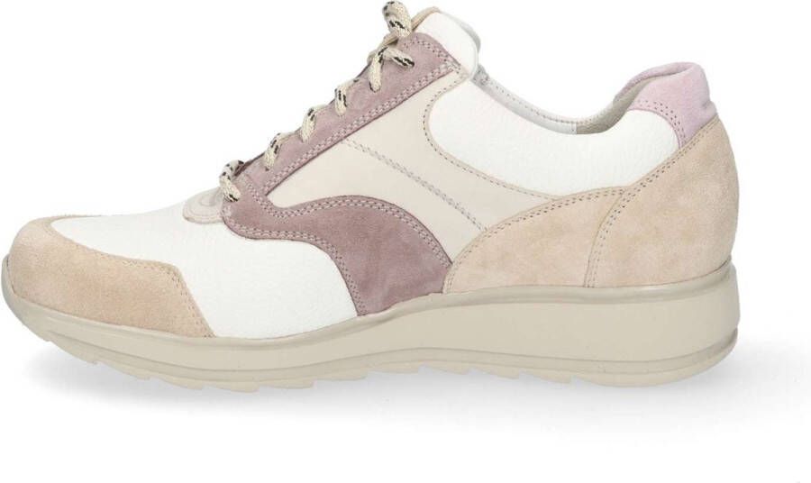 Durea Dames Sneaker 6279-685-0358 L.Taupe Wit L.Beige Wijdte H 42 5 )