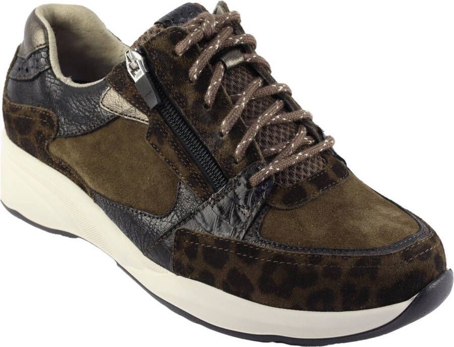 Durea Sneaker 6295 608 1175 Olijf Bruin Suede Wijdte K (42 5) - Foto 5