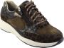 Durea Sneaker 6295 608 1175 Olijf Bruin Suede Wijdte K (42 5) - Thumbnail 5