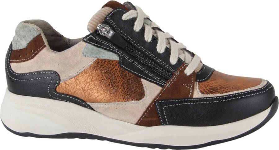 Durea Sneaker 6295 608 1340 Vacchetta Bruin Beige Wijdte K