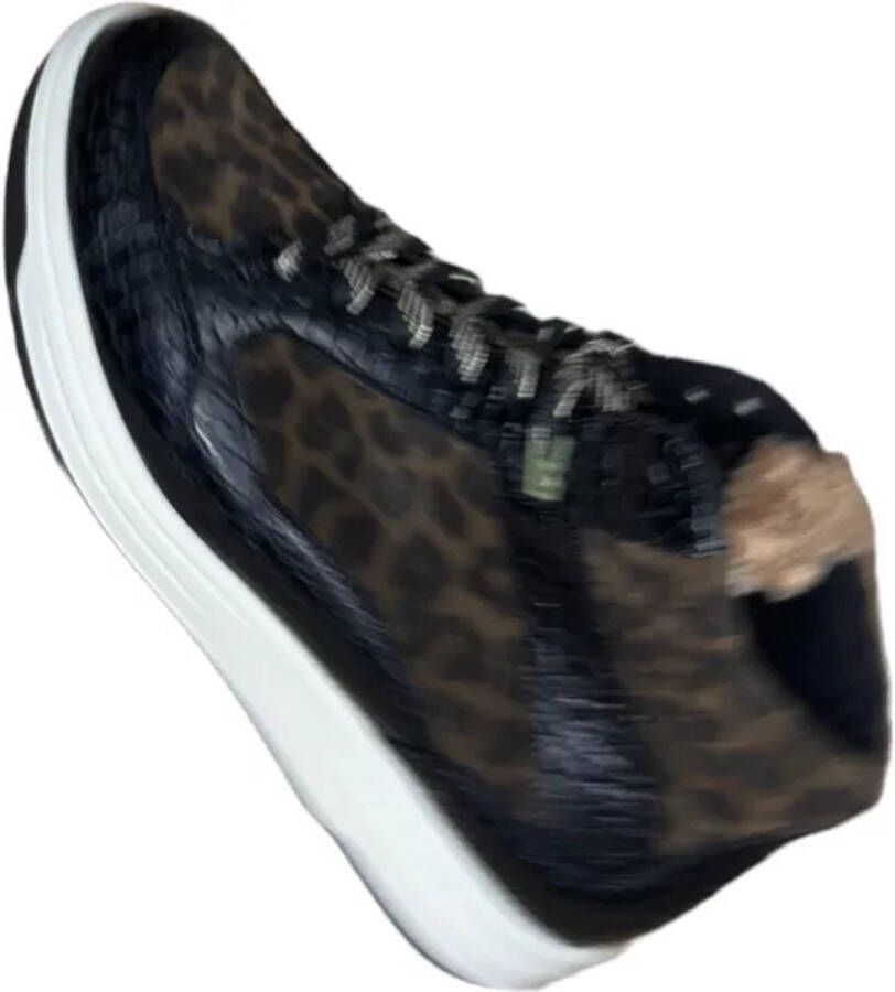 Durea Sneaker K olijf panter Kleur Zwart)