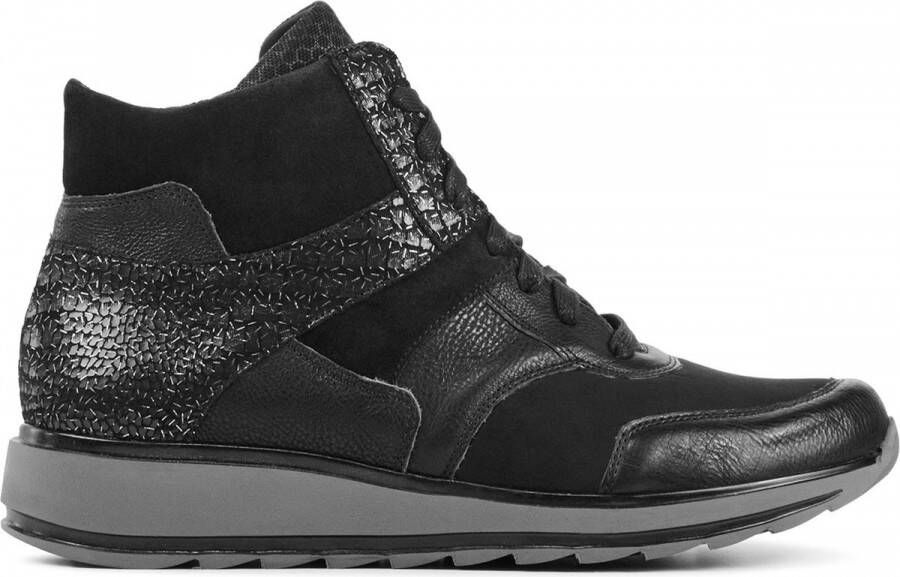 Durea Sneakers Dames Lage sneakers Damesschoenen Suède 9745 685 Zwart