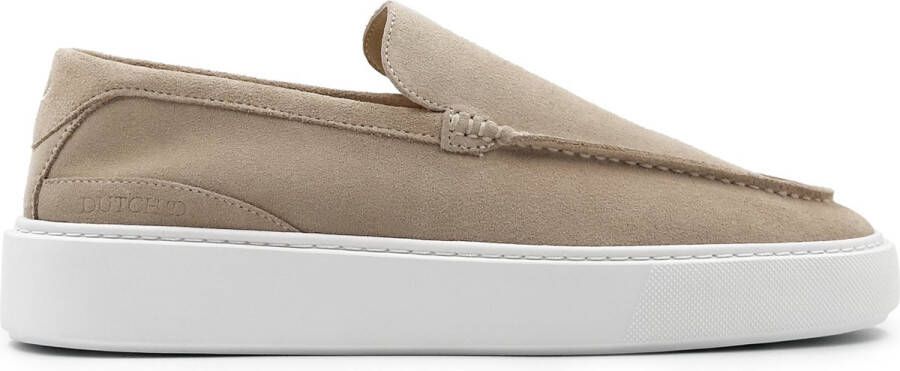 DUTCH'D Loafer Beige Luxe Sportief Suede Atmos