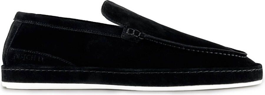 DUTCH'D Loafer Zwart Luxe Sportief Suede Refine