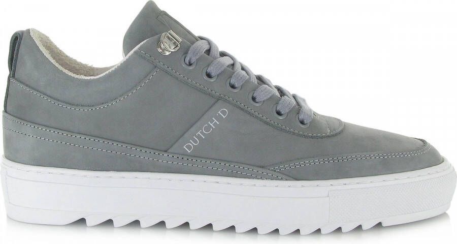 DUTCH'D Myth Grey Nubuck + Gratis Dawn Zonnebril t.w.v 44 Euro! Leer Grijs