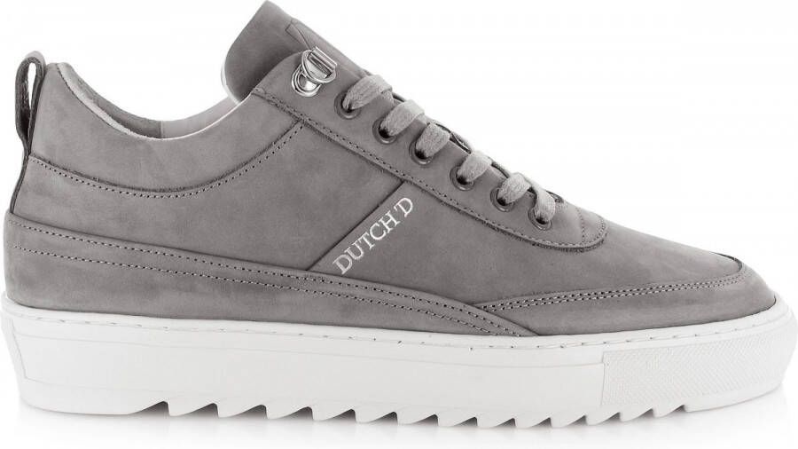 DUTCH'D Myth Grey Nubuck + Gratis Dawn Zonnebril t.w.v 44 Euro! Leer Grijs