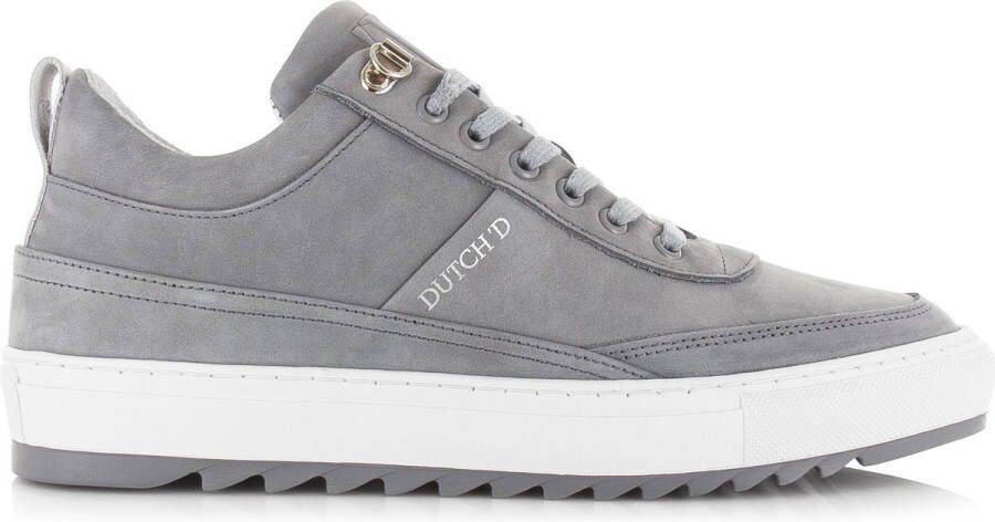 DUTCH'D Myth Grey Nubuck + Gratis Dawn Zonnebril t.w.v 44 Euro! Leer Grijs