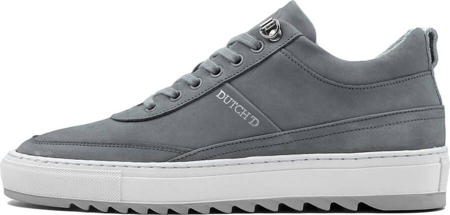 DUTCH'D Myth Grey Nubuck + Gratis Dawn Zonnebril t.w.v 44 Euro! Leer Grijs