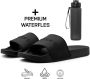 DUTCH'D Rubberen slipper + GRATIS 2 paar Sport Sokken t.w.v € 13 95 Sloffen Logo slides zwart anti slip badslippers Comfortabel Dubbele maten Nederlands merk unisex Slipper - Thumbnail 17