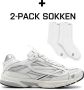 DUTCH'D Sneaker + Gratis 2 paar sokken White Silver Arena - Thumbnail 3