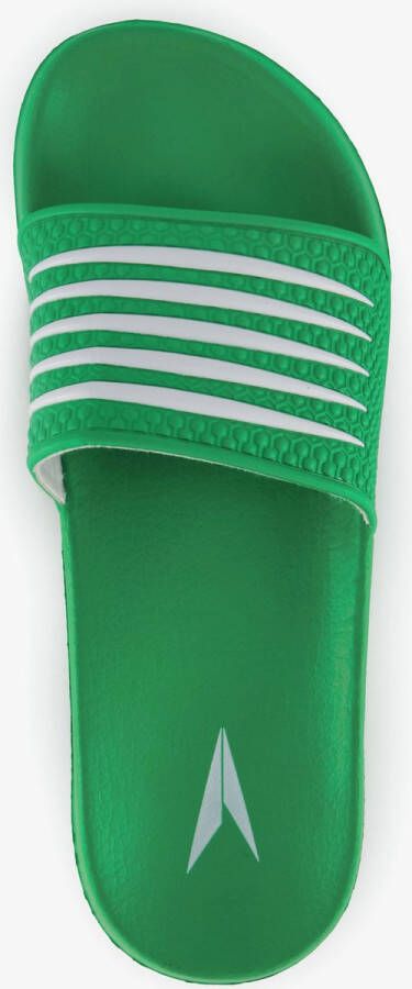 Dutchy heren badslippers groen wit