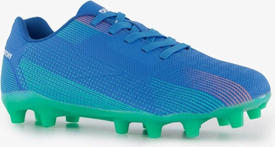 Dutchy kinder voetbalschoenen FG blauw groen Uitneembare zool