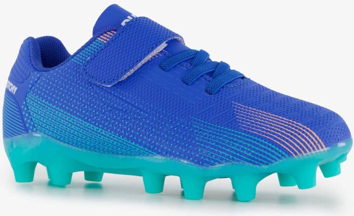 Dutchy kinder voetbalschoenen FG blauw groen Uitneembare zool