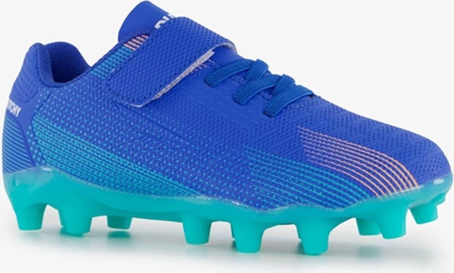 Dutchy kinder voetbalschoenen FG blauw groen Uitneembare zool