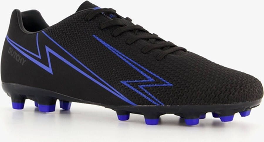 Dutchy Pitch heren voetbalschoenen FG Zwart Blauw Uitneembare zool